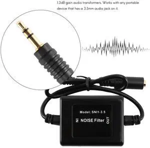 SNI-1/3.5 Noise Filter ripple mass filter insulator 3.5mm Black SNI-1/3.5 Noise Filter ripple mass filter insulator 3.5mm Black