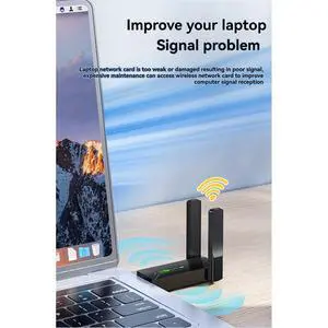 6 AX900 Bluetooth 5.4 USB Adapter Network Card 2.4G&5GHz Wi-Fi Receiver USB for PC/Laptop Win10/11 6 AX900 Bluetooth 5.4 USB Adapter Network Card 2.4G&5GHz Wi-Fi Receiver USB for PC/Laptop Win10/11