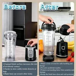 Blade Cover and Vessel Cap Set for Blast Blender BC100 & BC151 Series Leakproof Replacement Accessories Blade Cover and Vessel Cap Set for Blast Blender BC100 & BC151 Series Leakproof Replacement Accessories