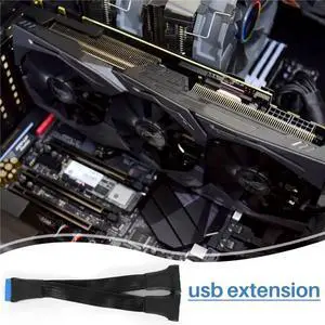 2Pcs Motherboard USB 3.0 19PIN Header 1 To 2 Extension Splitter Cable,12Cm 19Pin Internal Extension Header Adapter Cable 2Pcs Motherboard USB 3.0 19PIN Header 1 To 2 Extension Splitter Cable,12Cm 19Pin Internal Extension Header Adapter Cable