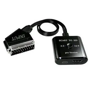 1080P SCART To HDTV Converter Video Audio Adapter AV Signal Adapter For HD TV DVD HDTV 1080P SCART To HDTV Converter Video Audio Adapter AV Signal Adapter For HD TV DVD HDTV