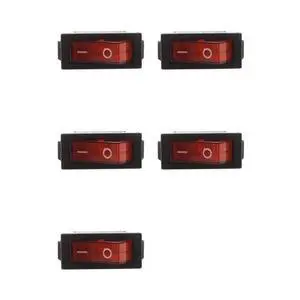 AC 16A/250V 20A/125V Red Light Illuminated On Off SPST Boat Rocker Switch X 25 Pcs AC 16A/250V 20A/125V Red Light Illuminated On Off SPST Boat Rocker Switch X 25 Pcs