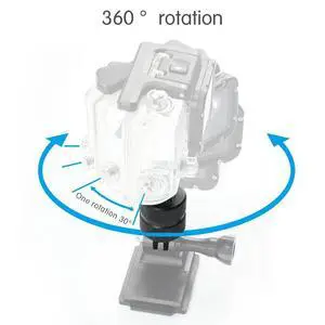 360 Degree Rotating Joint Connector Bracket 90 Degree Elbow Tripod Mount Adapter for 13 12 11 Action Camera 360 Degree Rotating Joint Connector Bracket 90 Degree Elbow Tripod Mount Adapter for 13 12 11 Action Camera