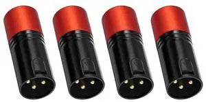 IDUD Low Profile XLR Connectors XLR Connector Gold-Plated For DIY Microphone Audio Cable IDUD Low Profile XLR Connectors XLR Connector Gold-Plated For DIY Microphone Audio Cable