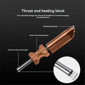 For AD5X Hotend Nozzle Upgraded Hardened Steel Hotend Integrated Nozzle 3D Printer Accessories 0.4mm For AD5X Hotend Nozzle Upgraded Hardened Steel Hotend Integrated Nozzle 3D Printer Accessories 0.4mm