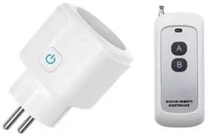 RF433 Smart Home Remote Control Socket 16A EU Plug On/OFF Functionality For Lighting Fan TV RF433 Smart Home Remote Control Socket 16A EU Plug On/OFF Functionality For Lighting Fan TV