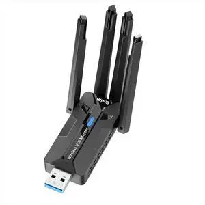 1800Mbps 6 Card Adapter USB3.0 AX1800 LAN Receiver 2.4GHz 5GHz Dual Band with 4 X Antennas 1800Mbps 6 Card Adapter USB3.0 AX1800 LAN Receiver 2.4GHz 5GHz Dual Band with 4 X Antennas