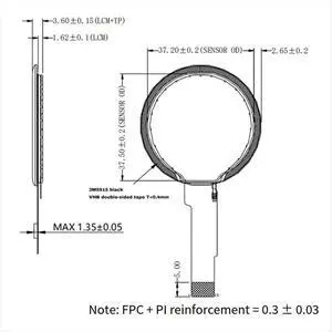 1.28 Inch Round IPS Capacitive Touch Screen 4W SPI Interface 15Pin GC9A01 Driver CST816T CTP 240x240 1.28 Inch Round IPS Capacitive Touch Screen 4W SPI Interface 15Pin GC9A01 Driver CST816T CTP 240x240