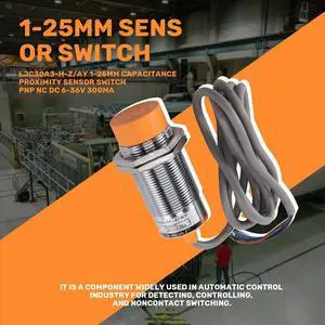 LJC30A3-H-Z/AY 1-25mm Capacitance Proximity Sensor Switch PNP NC DC 6-36V 300mA LJC30A3-H-Z/AY 1-25mm Capacitance Proximity Sensor Switch PNP NC DC 6-36V 300mA