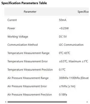 BMP388 Barometric Pressure Sensor Module for Atmospheric Pressure Altitude and Temperature Detection Communication BMP388 Barometric Pressure Sensor Module for Atmospheric Pressure Altitude and Temperature Detection Communication