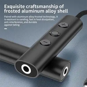 Digital Typec to 3.5mm Audio Converter Headphone Jack Adapter Plug and Play Line Control Voice Adapter Cable Digital Typec to 3.5mm Audio Converter Headphone Jack Adapter Plug and Play Line Control Voice Adapter Cable