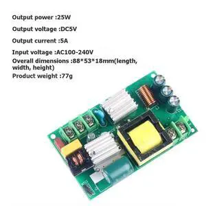 1PCS 25W 5V5A Switching Power Supply Bare Board Power Supply Strip Screen Power Supply LED Screen Power Supply 1PCS 25W 5V5A Switching Power Supply Bare Board Power Supply Strip Screen Power Supply LED Screen Power Supply