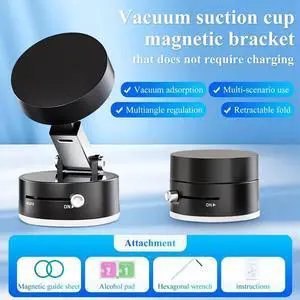 Vacuum Magnetic Suction Phone Holder, Magnetic Multifunctional Holder, Foldable and Retractable Magnetic Phone Holder A Vacuum Magnetic Suction Phone Holder, Magnetic Multifunctional Holder, Foldable and Retractable Magnetic Phone Holder A