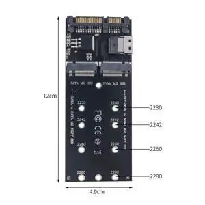 M2 SSD Adapter M.2 SATA Ngff SSD to SATA + M2 NVME SSD to SFF-8654 Converter SATA to M2 Expansion Card M2 SSD Adapter M.2 SATA Ngff SSD to SATA + M2 NVME SSD to SFF-8654 Converter SATA to M2 Expansion Card