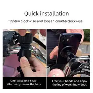 Bike Phone Holder Sports Motorcycle Magnetic Cell Phone Holder Bicycle Handlebar Mobile Phone Holder for Phone Bike Phone Holder Sports Motorcycle Magnetic Cell Phone Holder Bicycle Handlebar Mobile Phone Holder for Phone