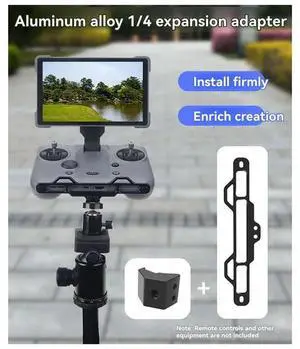 Aluminum Alloy Hook Extension Base For Mavic 4 Pro Remote Control With 1/4 Screw Adapter For RC PRO 2 Transmitter Aluminum Alloy Hook Extension Base For Mavic 4 Pro Remote Control With 1/4 Screw Adapter For RC PRO 2 Transmitter