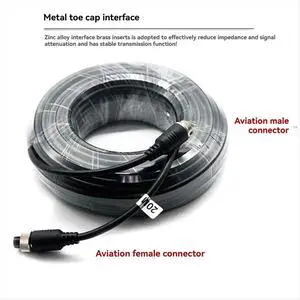 4Pin Aviation Cable Camera Extension Wire for CCTV Camera System Mobile Car Surveillance DVR 10M 4Pin Aviation Cable Camera Extension Wire for CCTV Camera System Mobile Car Surveillance DVR 10M