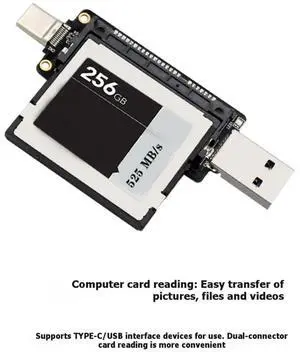 USB 2.0 Type-C to CFAST Card Reader High-Speed CFAST to Type-C USB2.0 OTG Adapter Memory Card Reader USB 2.0 Type-C to CFAST Card Reader High-Speed CFAST to Type-C USB2.0 OTG Adapter Memory Card Reader