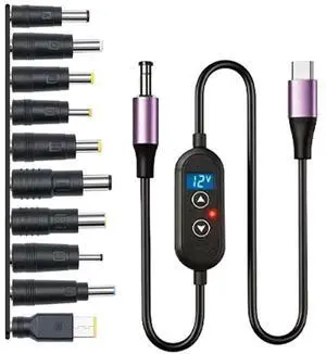 PD Decoy Data Cable Adapter Type C Boost Cable 140W Power Booster Cable With 10 Connectors For Voltages 5V/9V/12V/15V/20V/2 PD Decoy Data Cable Adapter Type C Boost Cable 140W Power Booster Cable With 10 Connectors For Voltages 5V/9V/12V/15V/20V/2