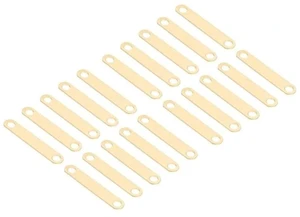IDUD 20Pcs,Brass Flat Bus Bar Connectors Metal For 21700 Holders/Storage Brackets Inter-Group Connection Plates IDUD 20Pcs,Brass Flat Bus Bar Connectors Metal For 21700 Holders/Storage Brackets Inter-Group Connection Plates