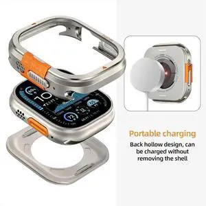 Metal Case for Watch Ultra 2 49mm Protector Case Turn Bumper Cover with Back Shell for Ultra 2/Ultra A Metal Case for Watch Ultra 2 49mm Protector Case Turn Bumper Cover with Back Shell for Ultra 2/Ultra A