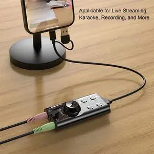 USB Externa Type-C External Sound Card Microphone Headphone Adapter for Laptop Phone Voice Changer Plug and Play USB Externa Type-C External Sound Card Microphone Headphone Adapter for Laptop Phone Voice Changer Plug and Play