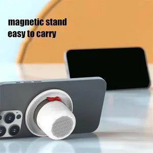 Small Speaker Top Hat Shape Music Player - Magnetic Personal Speaker with Phone Stand for Home Study Room Car Small Speaker Top Hat Shape Music Player - Magnetic Personal Speaker with Phone Stand for Home Study Room Car