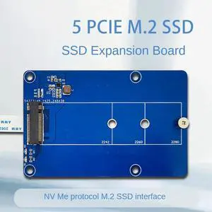 PCIe to M.2 NVMe SSD Adapter Board for Pi5 5 Supports 2242/2260/2280 NVME M2 SSD PCIe to M.2 NVMe SSD Adapter Board for Pi5 5 Supports 2242/2260/2280 NVME M2 SSD
