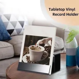 Black Vinyl Record Stand Acrylic Vinyl Record Holder for Albums & Record Decor for Vinyl Record Lovers Black Vinyl Record Stand Acrylic Vinyl Record Holder for Albums & Record Decor for Vinyl Record Lovers