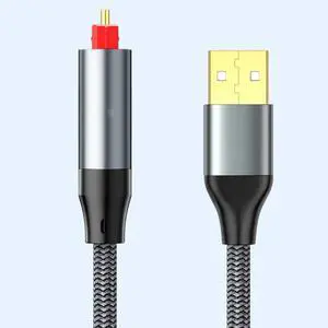 USB to Fiber Optic Audio Cable, USB to SPDIF Fiber Optic Cable, TV to Alcoholic, Laptop to Sound Card Adapter Cable USB to Fiber Optic Audio Cable, USB to SPDIF Fiber Optic Cable, TV to Alcoholic, Laptop to Sound Card Adapter Cable