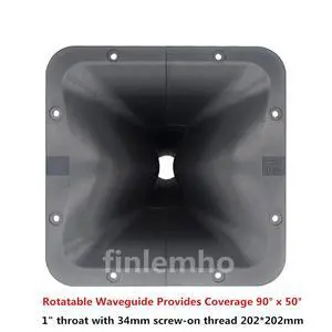 1PC DJ Speaker Tweeter Horn 1" Throat AC895 Waveguide 90° x 50° For Public Address Professional Audio Mixer Console Home Theater 1PC DJ Speaker Tweeter Horn 1" Throat AC895 Waveguide 90° x 50° For Public Address Professional Audio Mixer Console Home Theater