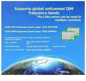 DX-LR30 SX1262 Chip Development SX1262 LoRa Module Module 8km 22dBm UART LoRa Spread Spectrum Technology 900M22SP DX-LR30 SX1262 Chip Development SX1262 LoRa Module Module 8km 22dBm UART LoRa Spread Spectrum Technology 900M22SP