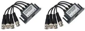 2X 4-Channel Video Balun BNC UTP CAT5 Transmitter For CCTV/ Surveillance Camera Trend 4-Way Coaxial HD Transmitter 2X 4-Channel Video Balun BNC UTP CAT5 Transmitter For CCTV/ Surveillance Camera Trend 4-Way Coaxial HD Transmitter