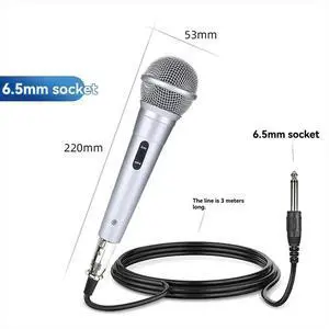 Microphone Handheld Professional Wired Dynamic Microphone Clear Voice Mic for Vocal Music Performance Microphone Handheld Professional Wired Dynamic Microphone Clear Voice Mic for Vocal Music Performance