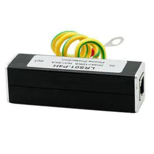 Telephone Fax Surge Protector Thunder Arrestor RJ11 Kl01-P4H Black RJ11 ADSL Telephone Fax Surge Protector Thunder Arrestor RJ11 Kl01-P4H Black RJ11 ADSL