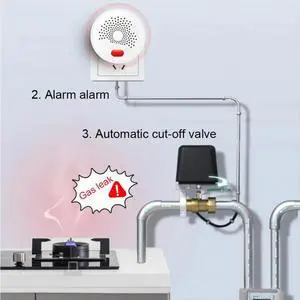 Smart Gas Leakage Detector Highly Sensitive Combustible Gas Alarm LPG Natural Gas Sensor EU PLUG Smart Gas Leakage Detector Highly Sensitive Combustible Gas Alarm LPG Natural Gas Sensor EU PLUG
