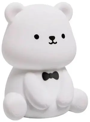 Silicone Teddy Bear Fun Night Light 3 Level Dimmable Nursery Light Colorful Warm White Sleeping Beside Lamp For Bedr Silicone Teddy Bear Fun Night Light 3 Level Dimmable Nursery Light Colorful Warm White Sleeping Beside Lamp For Bedr