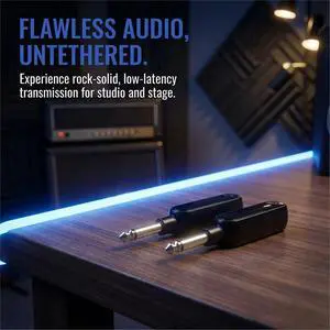 2.4G Guitar Transmitter and Receiver Built-in Rechargeable Transmitter and Receiver for Electric Guitars/Basse 2.4G Guitar Transmitter and Receiver Built-in Rechargeable Transmitter and Receiver for Electric Guitars/Basse