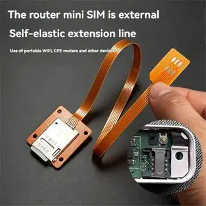 External Mini SIM Extension Cable for CPE Routers,Forward-Insertion Self-Ejecting SIM Card Slot for Mobile Phones External Mini SIM Extension Cable for CPE Routers,Forward-Insertion Self-Ejecting SIM Card Slot for Mobile Phones