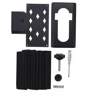 Anti-Theft Video Doorbell Mount, No-Drill Mounting Bracket Wedge Adapter Holder For Rentals Just A Stand Black Anti-Theft Video Doorbell Mount, No-Drill Mounting Bracket Wedge Adapter Holder For Rentals Just A Stand Black