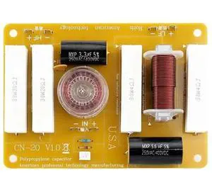 CN-20 2 Way Speaker Crossover 450W 3000Hz Audio Crossover Suitable For 8-12 Inch Speakers 25-44Mm Tweeter CN-20 2 Way Speaker Crossover 450W 3000Hz Audio Crossover Suitable For 8-12 Inch Speakers 25-44Mm Tweeter