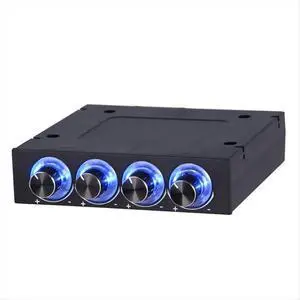Fan Speed Controller 4 Channel with LED Controls Up to 4 Sets of PC Computer Fans Controller and CPU HDD VGA Fan Speed Controller 4 Channel with LED Controls Up to 4 Sets of PC Computer Fans Controller and CPU HDD VGA