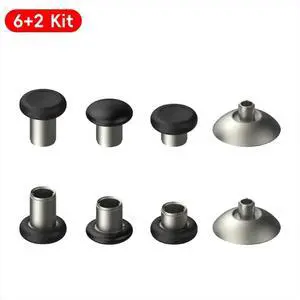 8 PACK Metal Magnetic Thumbsticks Analog Joysticks for / ONE//S Controller Silver 8 PACK Metal Magnetic Thumbsticks Analog Joysticks for / ONE//S Controller Silver