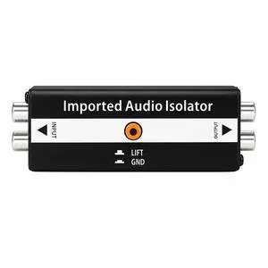RCA Audio Isolator Ground Loop Noise Eliminator LIFT/GND Switch Audio Hum Noise Suppressor Stereo Transformer RCA Audio Isolator Ground Loop Noise Eliminator LIFT/GND Switch Audio Hum Noise Suppressor Stereo Transformer