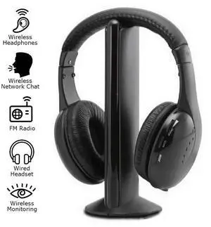 KUBITE MH2001 Headphones Transmitter On Ear Headset With FM Radio TV Headset Monitor Earphone For TV PC Smart KUBITE MH2001 Headphones Transmitter On Ear Headset With FM Radio TV Headset Monitor Earphone For TV PC Smart