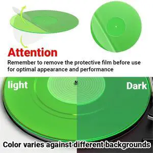 Record Platter Slipmat Acrylic Turntable Slip Mat Replacement 12 Inch Record Player Beautiful Design to Reduce Static Record Platter Slipmat Acrylic Turntable Slip Mat Replacement 12 Inch Record Player Beautiful Design to Reduce Static
