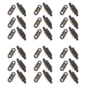18 Pairs Spring Loaded Magnetic Pogo Pin Connector 3 Positions Magnets Pitch 2.3MM 3P Through Holes Male Female Prob 18 Pairs Spring Loaded Magnetic Pogo Pin Connector 3 Positions Magnets Pitch 2.3MM 3P Through Holes Male Female Prob