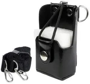 Hard Leather Case With Shoulder Strap Radio Pouch For GP328PLUS SMP 418 GP 644 Etc. Walkie Talkie Holster Pouch Hard Leather Case With Shoulder Strap Radio Pouch For GP328PLUS SMP 418 GP 644 Etc. Walkie Talkie Holster Pouch