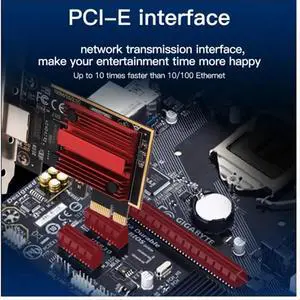 2.5G PCI-E to RJ45 Gigabit Network Card RTL8125B Chip 10/100/1000Mbps Ethernet Wired RJ45 LAN Controller Adapter 2.5G PCI-E to RJ45 Gigabit Network Card RTL8125B Chip 10/100/1000Mbps Ethernet Wired RJ45 LAN Controller Adapter