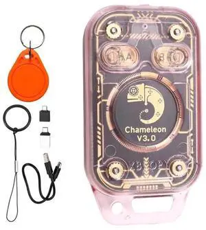Chameleon V3.0 RFID Smart Chip Reader +1XUID Keychain Smart Card Emulator Reader Writer ID IC 125K 13.56M Tag Copyer Chameleon V3.0 RFID Smart Chip Reader +1XUID Keychain Smart Card Emulator Reader Writer ID IC 125K 13.56M Tag Copyer